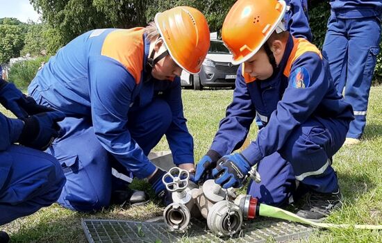 Technischer Feuerwehrdienst „BWB üben”